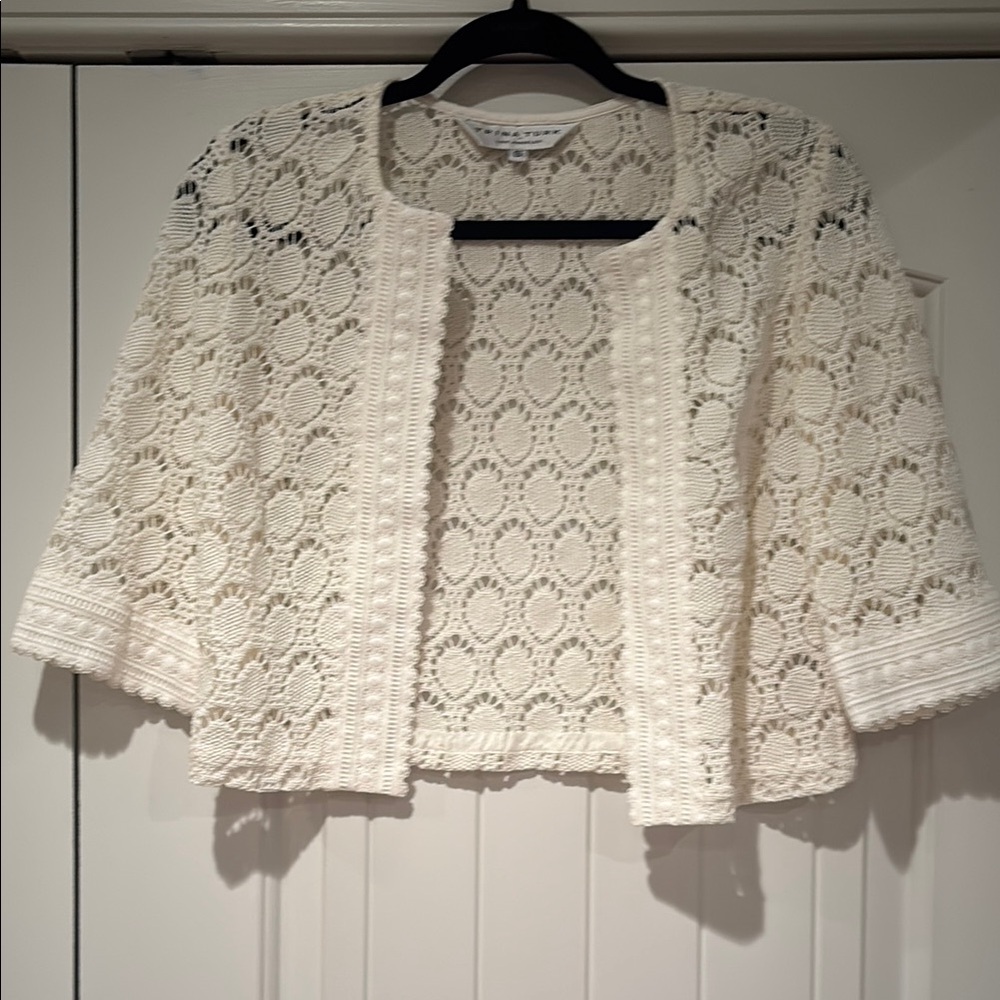 Trina Turk Cream Lace Women's Sweater